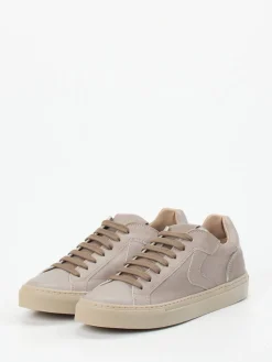 – Sneaker aus Kalbleder in Taupe*Voile Blanche Hot
