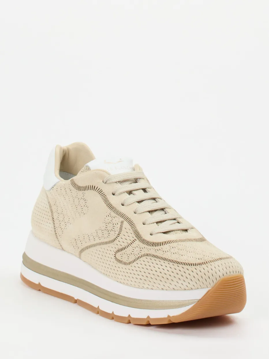 – Sneaker aus Veloursleder*Voile Blanche Sale