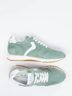 Damen Voile Blanche – Sneaker aus Veloursleder Salbei
