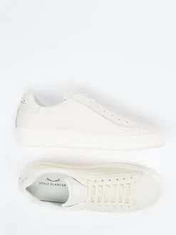 – Sneaker aus Kalbleder Creme*Voile Blanche