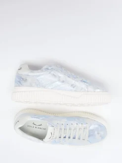 – Sneaker aus Metallicleder hell*Voile Blanche Clearance