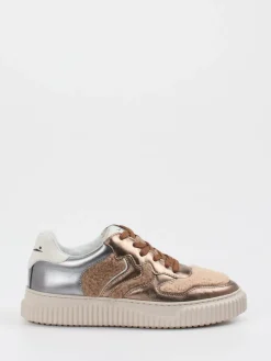 Damen Voile Blanche – Sneaker aus Metallicleder Roségold