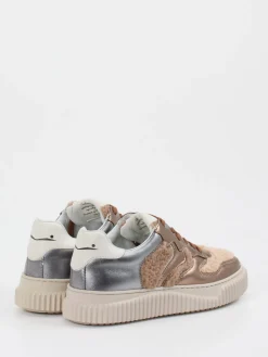 Damen Voile Blanche – Sneaker aus Metallicleder Roségold