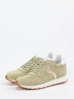 Damen Voile Blanche – Sneaker aus Veloursleder Salbei