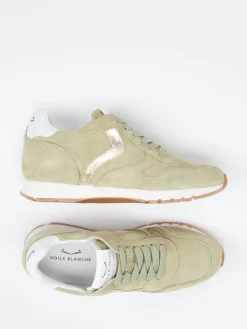 Damen Voile Blanche – Sneaker aus Veloursleder Salbei