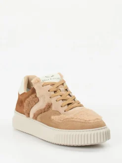 Damen Voile Blanche – Sneaker aus Veloursleder und Teddytextil