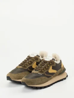 Herren Voile Blanche – Winter-Sneaker aus Veloursleder Oliv