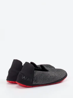 Damen Wai – Slip-On Sneaker aus Textil mit Strassbesatz