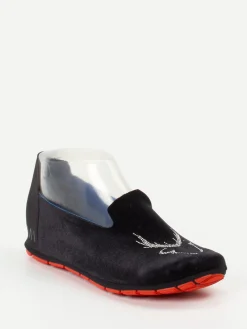 – Slipper aus Textil mit Strass-Hirsch*Wai Outlet