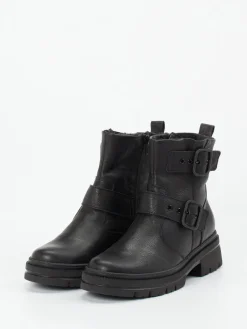 Damen Waldläufer – Biker-Stiefelette aus Kalbleder
