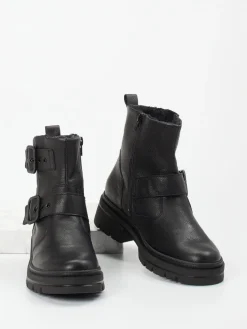 Damen Waldläufer – Biker-Stiefelette aus Kalbleder