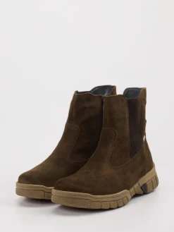 – Chelsea Boots aus Veloursleder oliv*Waldläufer Hot