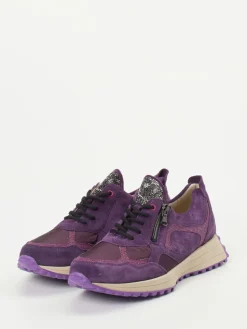 – Freizeitsneaker aus Veloursleder violett*Waldläufer Outlet