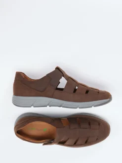 Herren Waldläufer – Halbschuh aus Nubukleder Dunkel