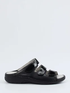 Damen Waldläufer – Komfort-Pantolette aus Lack- und Kalbleder