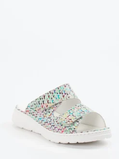 – Komfort-Pantolette aus geprägtem Leder color*Waldläufer Discount