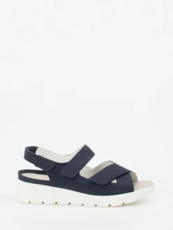 Damen Waldläufer – Komfortsandale aus Nubukleder Dunkel