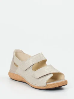 – Komfortsandalen aus geprägtem Leder*Waldläufer Outlet