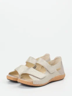 – Komfortsandalen aus geprägtem Leder*Waldläufer Outlet