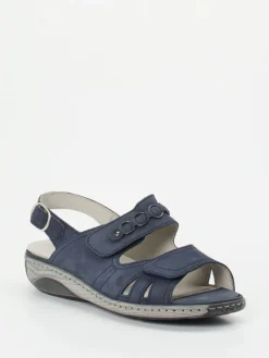 – Komfortsandale aus Nubukleder Dunkel*Waldläufer Outlet