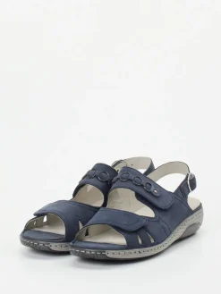 – Komfortsandale aus Nubukleder Dunkel*Waldläufer Outlet