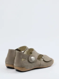 – Komfortsandale aus Nubukleder Taupe*Waldläufer Best