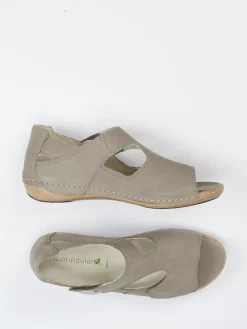 – Komfortsandale aus Nubukleder Taupe*Waldläufer Best