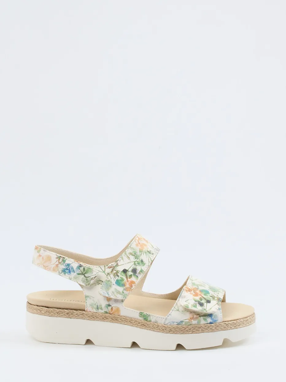 Damen Waldläufer – Komfort-Sandalen aus Leder mit Jutebesatz