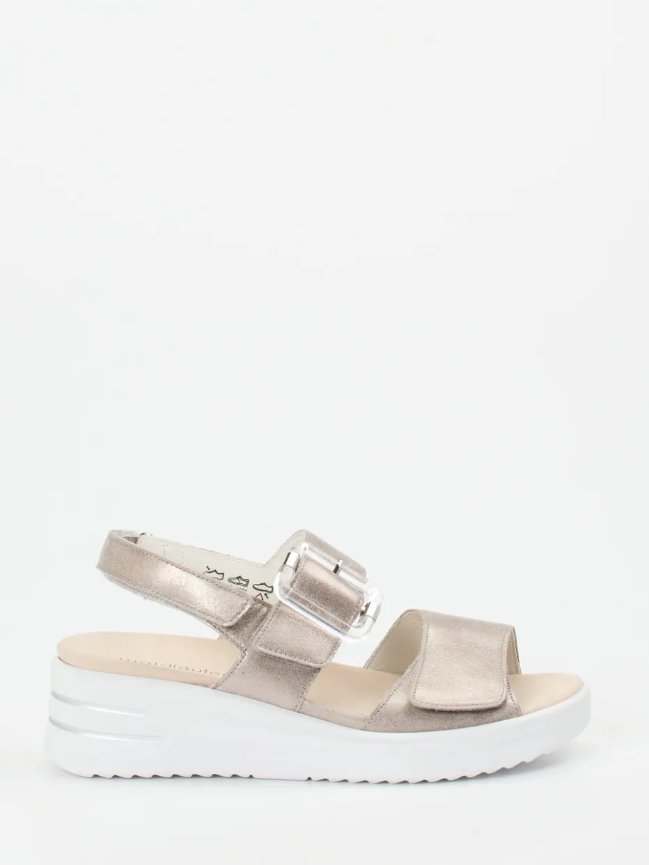 – Komfort-Sandale aus Metallicleder*Waldläufer Online