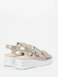 – Komfort-Sandale aus Metallicleder*Waldläufer Online