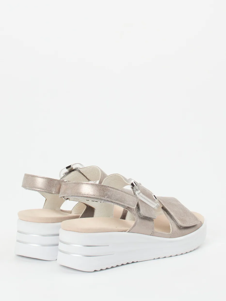 – Komfort-Sandale aus Metallicleder*Waldläufer Online