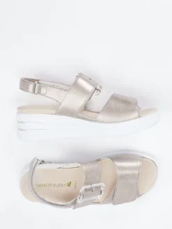 – Komfort-Sandale aus Metallicleder*Waldläufer Online