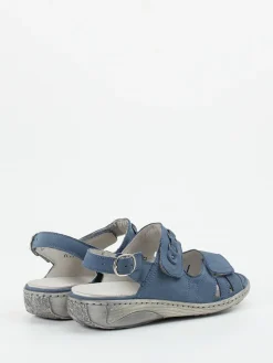 Damen Waldläufer – Komfortsandalen aus Nubukleder jeans