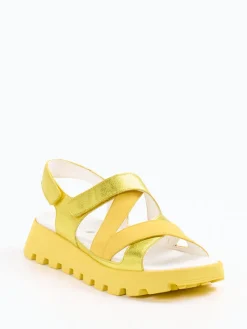 – Komfortsandalen aus Metallicleder*Waldläufer New