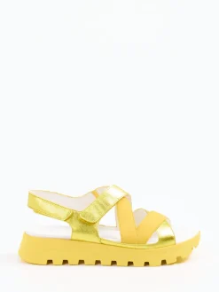 – Komfortsandalen aus Metallicleder*Waldläufer New