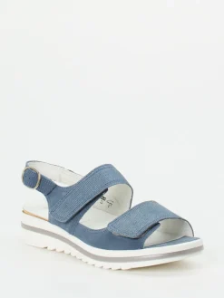 Damen Waldläufer – Komfortsandale aus Nubukleder jeans