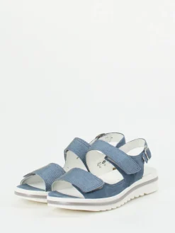 Damen Waldläufer – Komfortsandale aus Nubukleder jeans