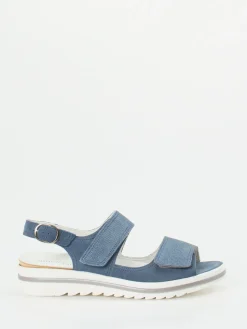 Damen Waldläufer – Komfortsandale aus Nubukleder jeans