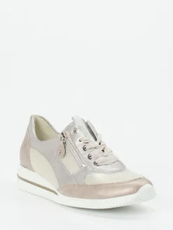 Damen Waldläufer – Komfort-Sneaker aus Metallicleder