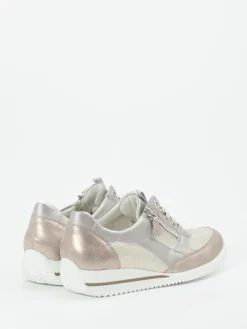 Damen Waldläufer – Komfort-Sneaker aus Metallicleder