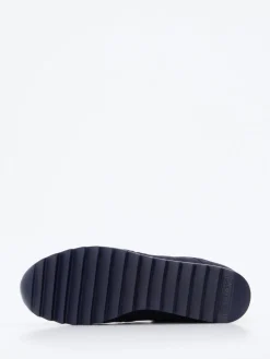 Damen Waldläufer – Komfort-Sneaker aus Veloursleder Dunkel