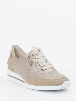 – Komfort-Sneaker aus geprägtem Leder*Waldläufer New