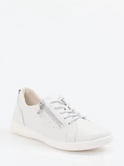 – Komfort-Sneaker aus Kalbleder Offwhite*Waldläufer Clearance