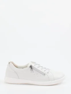 – Komfort-Sneaker aus Kalbleder Offwhite*Waldläufer Clearance