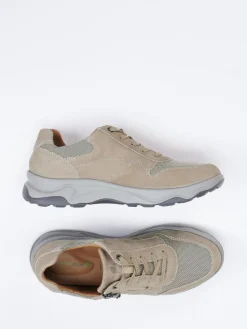 – Komfort-Sneaker aus Kalbleder und Mesh*Waldläufer Outlet