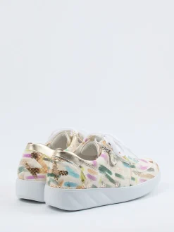 – Komfort-Sneaker aus geprägtem Leder color*Waldläufer