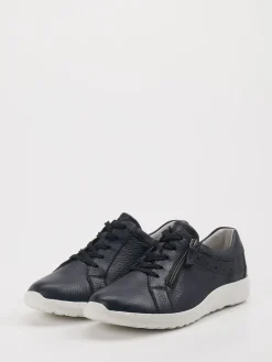 Damen Waldläufer – Komfort-Sneaker aus Leder dunkel