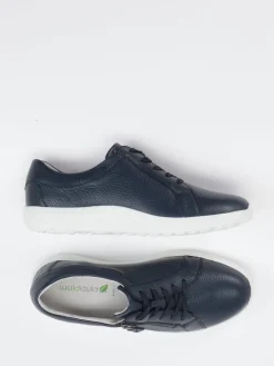 Damen Waldläufer – Komfort-Sneaker aus Leder dunkel