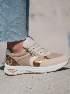 Damen Waldläufer – Komfort-Sneaker aus Velours und Mesh