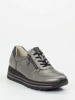 Damen Waldläufer – Komfort-Sneaker aus Metallicleder